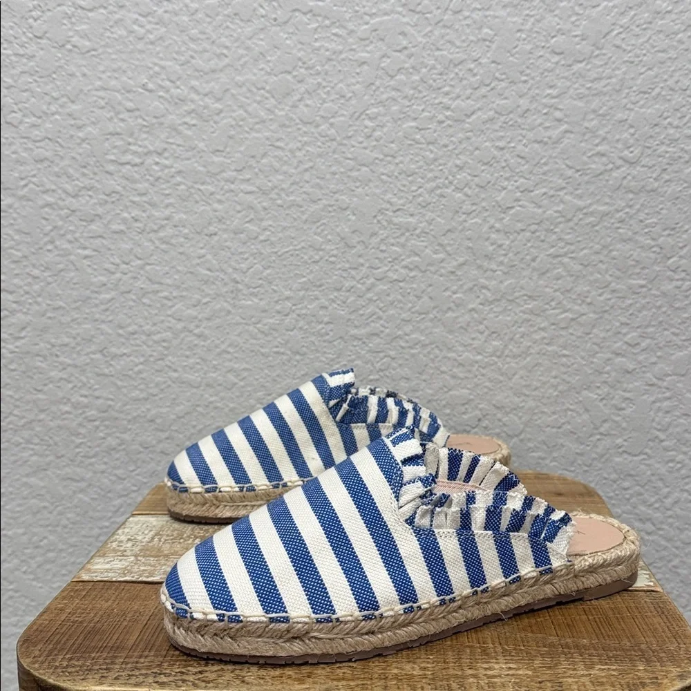 Kate Spade Laila Striped Espadrille Mule Size 6